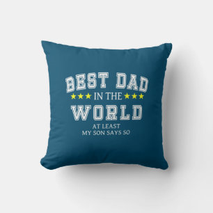 Großvater Zitate Bester Vater der Welt Kissen