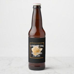 Großvater Zitate   Vater und Söhne Bester Freund Bierflaschenetikett