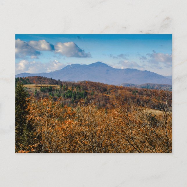 Großvaterberg im Herbst, North Carolina Postkarte (Vorderseite)