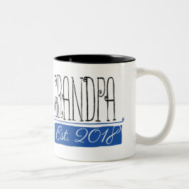 Großvaterest-Geschenk-Tasse 2018 Zweifarbige Tasse