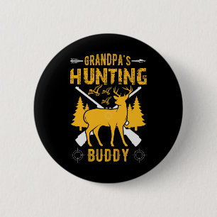 Großvaters Jagdbuddy Grandson Jagd Buddies Button
