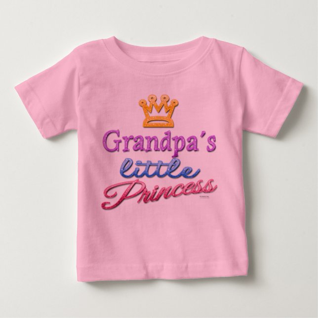 Großvaters kleiner Prinzessin-Kleinkind-T - Shirt (Vorderseite)