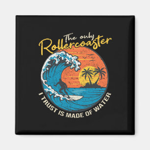 Großwellen-Surfing-Grafik-Ozeandesign für Surfer M Magnet
