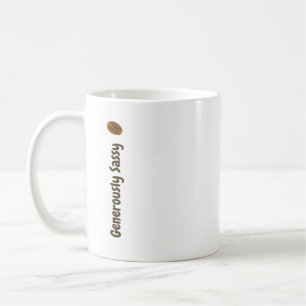 Großzügig frech mit Kaffeebohnen Schriftsteller Ro Kaffeetasse