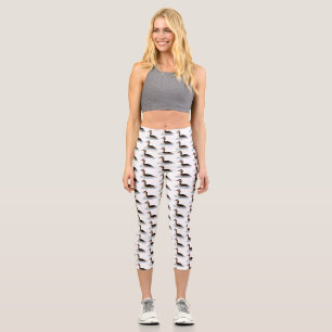 Großzügige Darstellung des Cartoon von Grauvögeln Capri Leggings