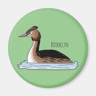 Großzügige Darstellung des Cartoon von Grauvögeln Magnet