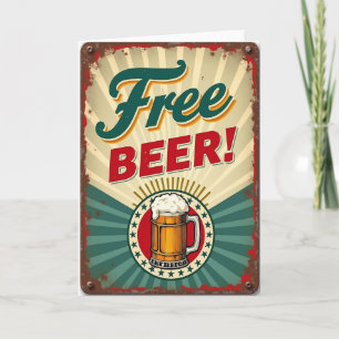 Großzügige Vatertag-Bierkarte Karte