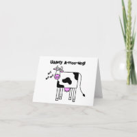 Großzügiges A-moo-singendes Kuh Pun Cartoon Design