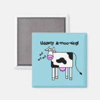 Großzügiges A-moo-singendes Kuh Pun Cartoon Design