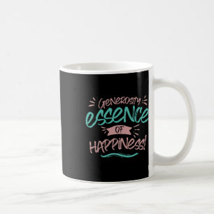 Großzügigkeit der Zufriedenheitsaufkleber Kaffeetasse