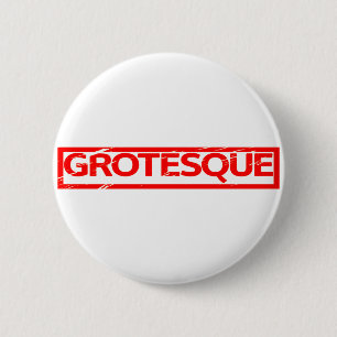 Groteske Briefmarke Button