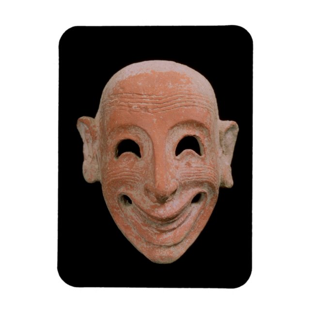 Groteske Maske aus Motya, 6. Jahrhundert v. Chr. ( Magnet (Vertikal)