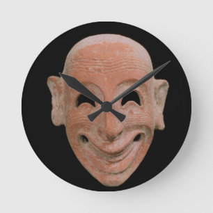 Groteske Maske aus Motya, 6. Jahrhundert v. Chr. ( Runde Wanduhr