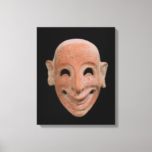 Groteske Maske, von Motya, 6. Jahrhundert BC Leinwanddruck