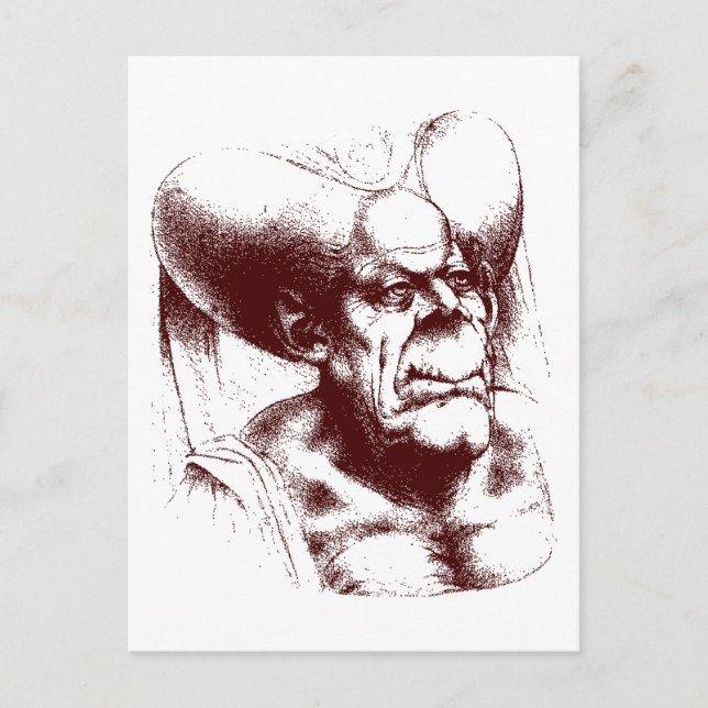 Groteske Postkarte (Vorderseite)