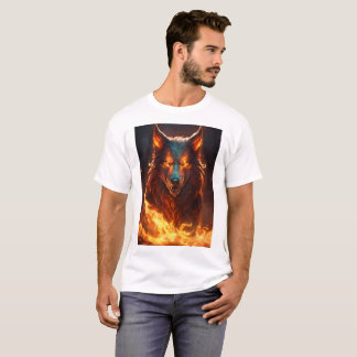 Grotesque Demonic Wolf T - Shirt Design