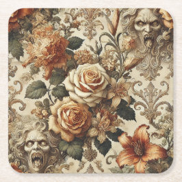 Grotesque Elegance – Gothic Victorian Rechteckiger Pappuntersetzer