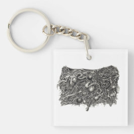Grotesque Number 1 von Brian Benson Schlüsselanhänger