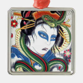 Grotesque & Snake Ornament Aus Metall