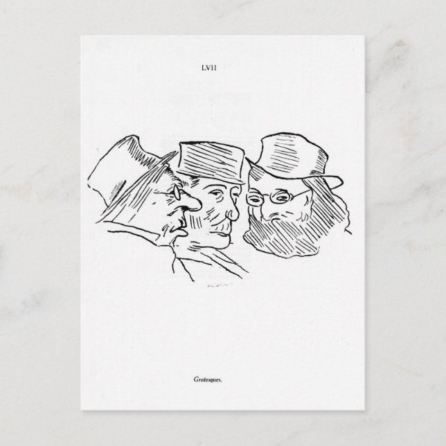 Grotesques Postkarte (Vorderseite)