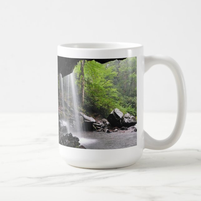 Grotte fällt großer rauchiger Gebirgsnationalpark Kaffeetasse (Rechts)