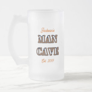 Grotte Homme Gravé Texte Effet Frosted Beer Mug Ve