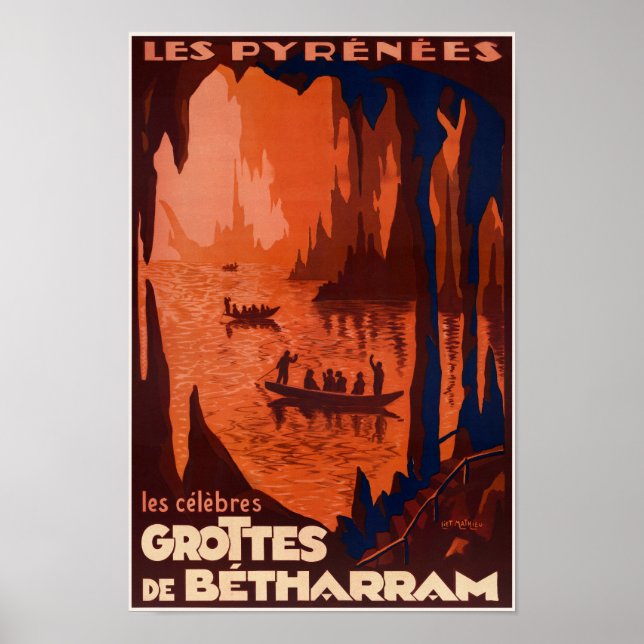 Grottes de Bétharram France Vintage Poster 1910 (Vorne)