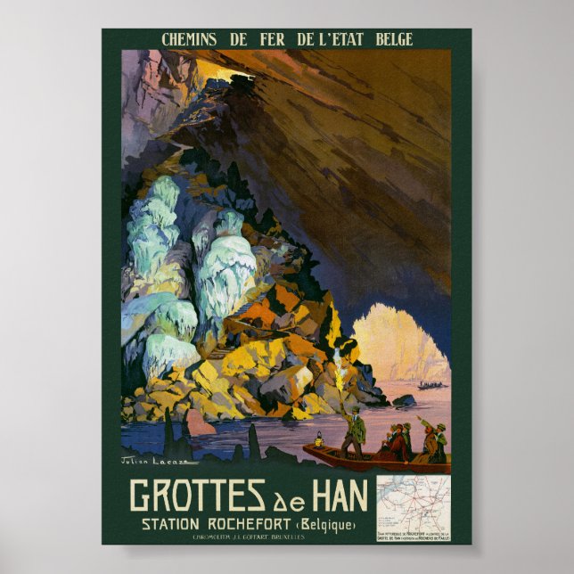 Grottes de Han Vintage Poster 1922 (Vorne)