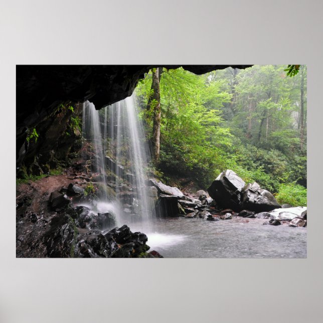 Grotto Falls Smoky Mountain Nat'l Park Poster (Devant)
