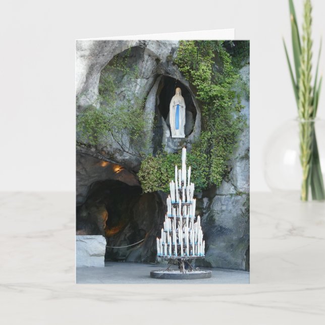 Grotto Massabielle, Lourdes, Frankreich - Karte (Vorderseite)