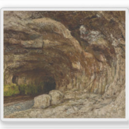 Grotto von Sarrazine bei Nans-sous-Sainte-Anne Aufkleber