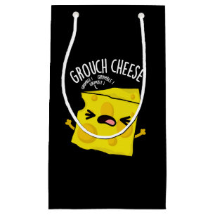 Grou-Käse Funny Cheese Pun Dark BG Kleine Geschenktüte