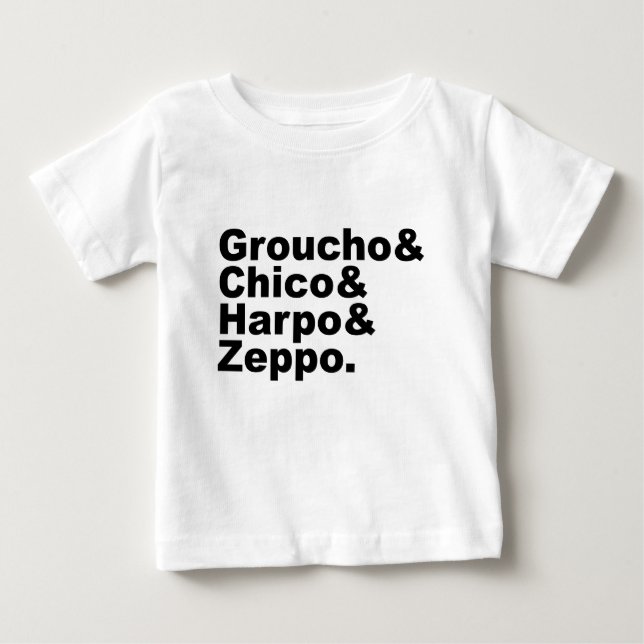 Groucho & Chico & Harpo & Zeppo Baby T-shirt (Vorderseite)