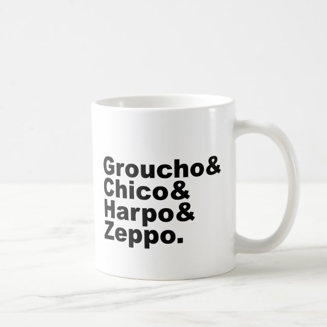 Groucho & Chico & Harpo & Zeppo Kaffeetasse (Rechts)
