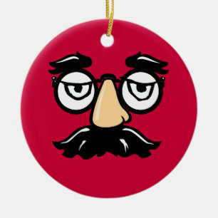 Groucho Glasses Keramik Ornament