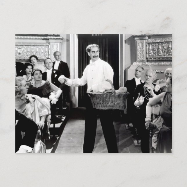 Groucho Marx Brothers Night at the Opera Postcard Postkarte (Vorderseite)