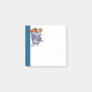 Grouchy Bat Cat Halloween 3" x 3" Post-it®-Anmerk Post-it Klebezettel