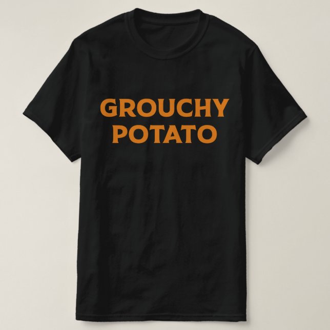 Grouchy Potato Couple Matching Thanksgiving T-Shirt (Design vorne)