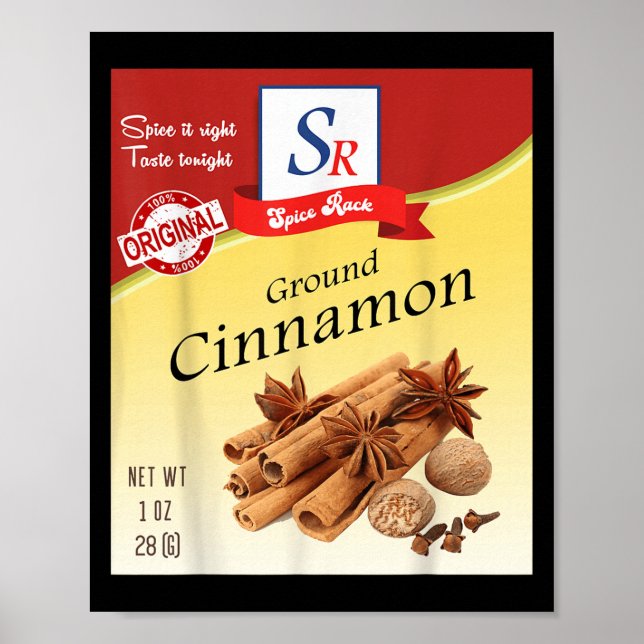 Ground Cinnamon Sce Konditorei Kostüm Poster (Vorne)