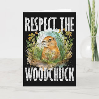 Ground Hog Respektiert Das Waldmurmeltier _2 Karte