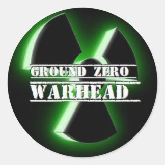 Ground Zero Warhead 3D Runder Aufkleber