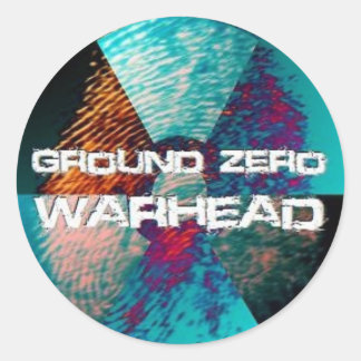 Ground Zero Warhead Finger Print Runder Aufkleber