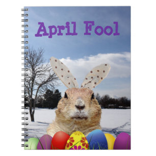 Groundhog April Narr Day Notizblock