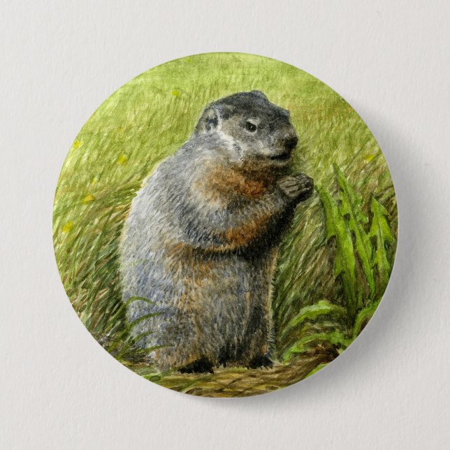Groundhog Button/Knopf Button (Vorderseite)