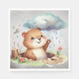 Groundhog day 22 February  Serviette