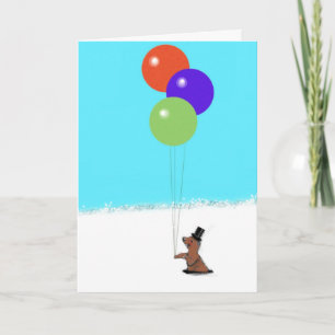 Groundhog Day Birthday Karte