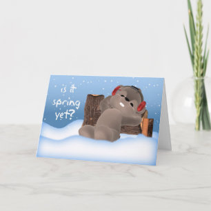 Groundhog Day Card - Ist es schon Frühling? Karte