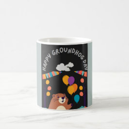 Groundhog Day Celebration: Schatten oder Schein? Kaffeetasse