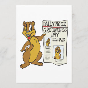 Groundhog Day Einladung