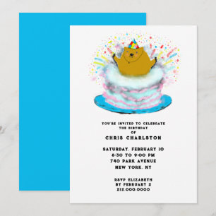 Groundhog Day Februar Geburtstagsparty Einladung